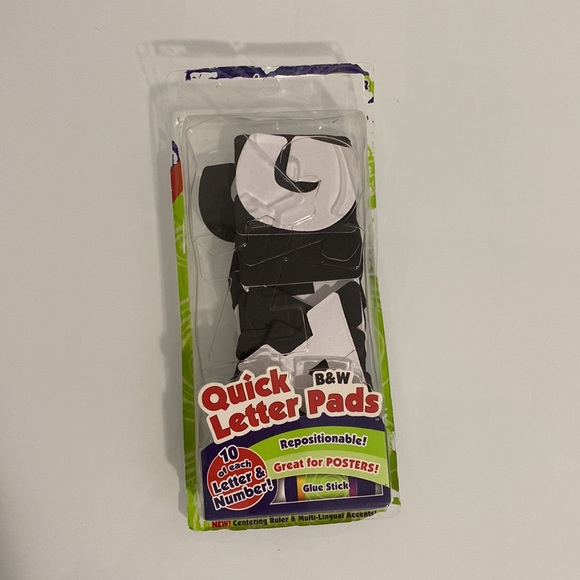 Project/Art Set Supplies Lot - Poster Board, Colorful Paper, Letters & Numbers - Picture 5 of 6